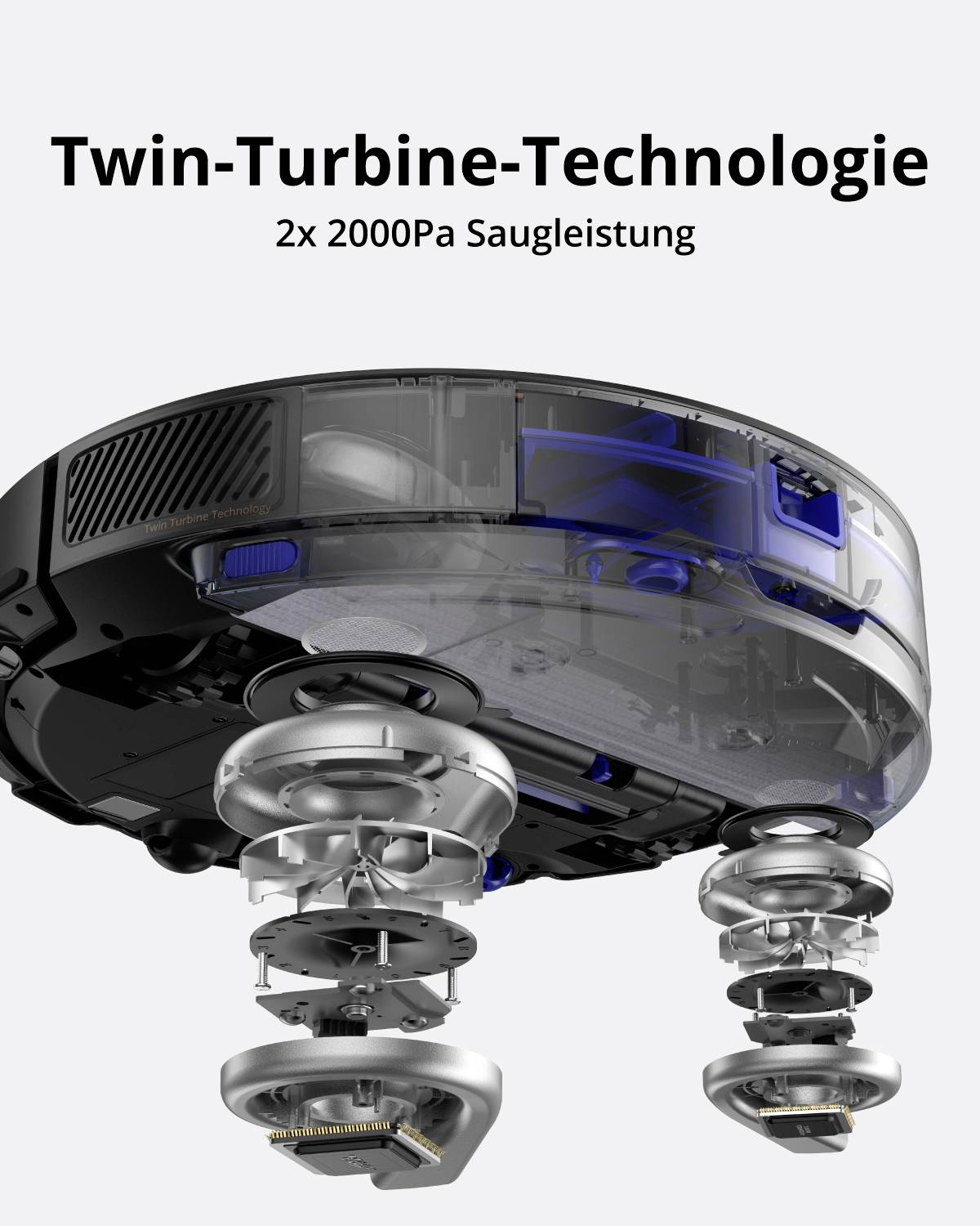 Eufy RoboVac X8 Saugroboter Schwarz kompatibel mit Amazon Alexa, kompatibel mit Google Home, Sprachgesteuert