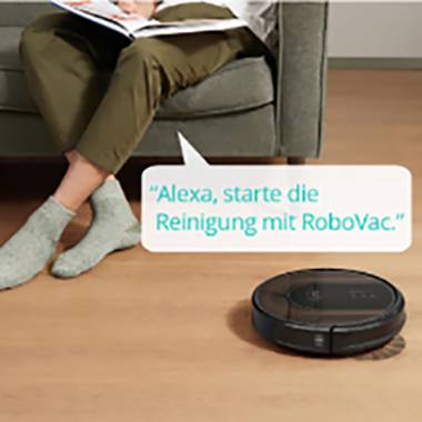 eufy RoboVac G30 Saugroboter Schwarz, Braun App gesteuert, Sprachgesteuert