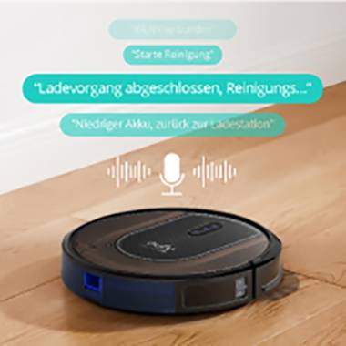 eufy RoboVac G30 Saugroboter Schwarz, Braun App gesteuert, Sprachgesteuert