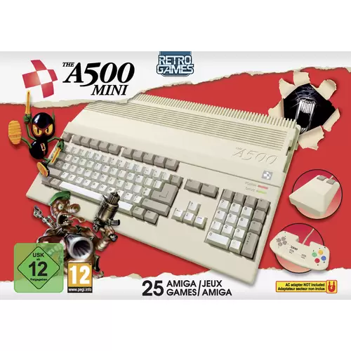 Retro Games The A500 Mini Retro Konsole Beige, Weiß, Grau inkl. installierte Spiele Retro Games The A500 Mini Retro Konsole Beige, Weiß, Grau inkl. installierte Spiele