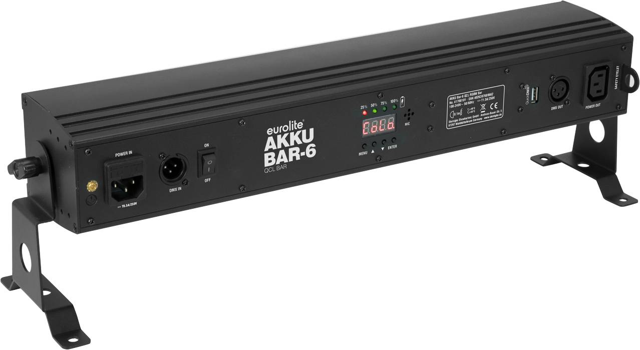 Eurolite AKKU Bar-6 Entry QCL RGBW Leiste LED-Akku-Scheinwerfer