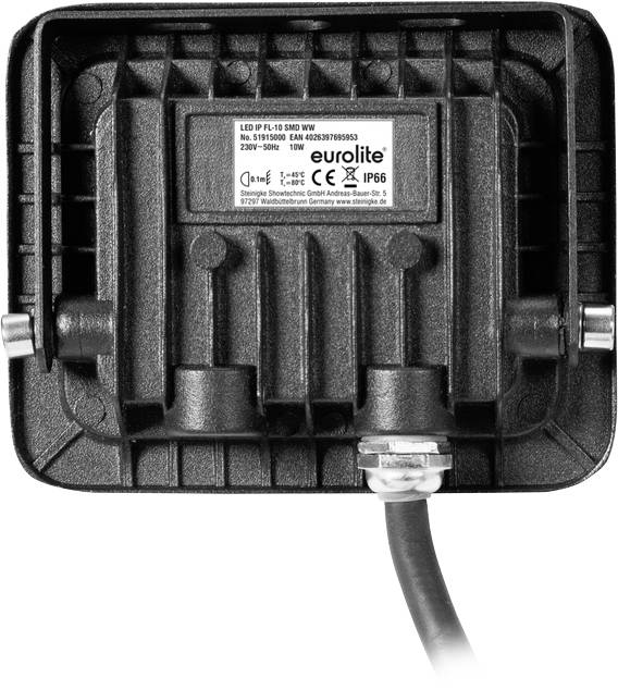 Eurolite LED IP FL-10 SMD WW 51915000 LED-Außenstrahler EEK: F (A - G) 10 W Leuchtfarben: Warmweiß