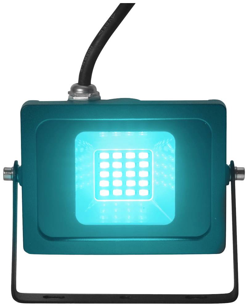 Eurolite LED IP FL-10 SMD türkis 51914911 LED-Außenstrahler 10 W