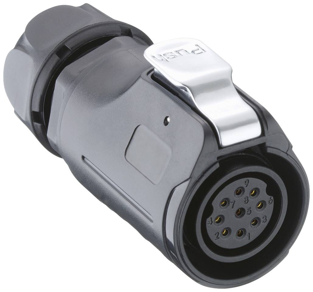 Lutronic 2640 09 T12CB T Rundsteckverbinder Buchse, gerade