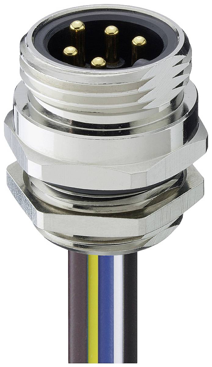 Lutronic 7830 04 T13CW 0,5m Sensor-/Aktor-Einbausteckverbinder 7/8" Stecker, Einbau Polzahl Sensoren: 4