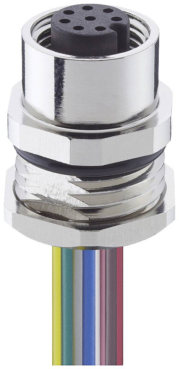 Lutronic 1220 12 T16CW 0,5m Sensor-/Aktor-Einbausteckverbinder M12 Buchse, Einbau Polzahl Sensoren: 12