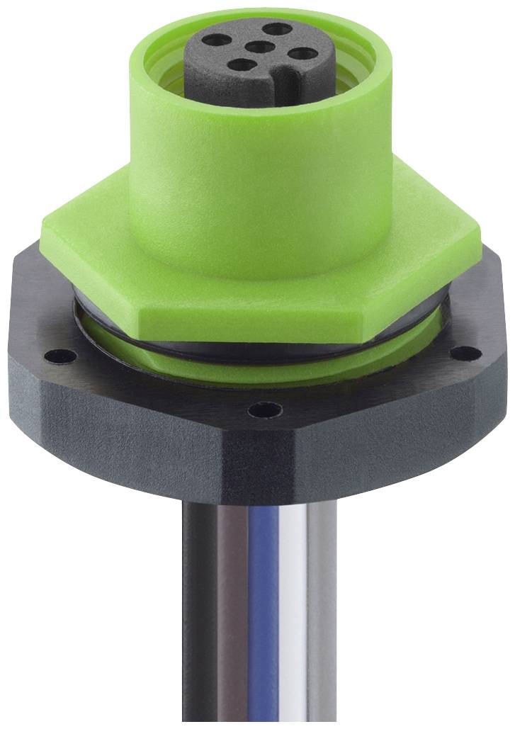 Lutronic 1220 04 T20CW105 0,5m Sensor-/Aktor-Einbausteckverbinder M12 Buchse, Einbau Polzahl Sensoren: 4