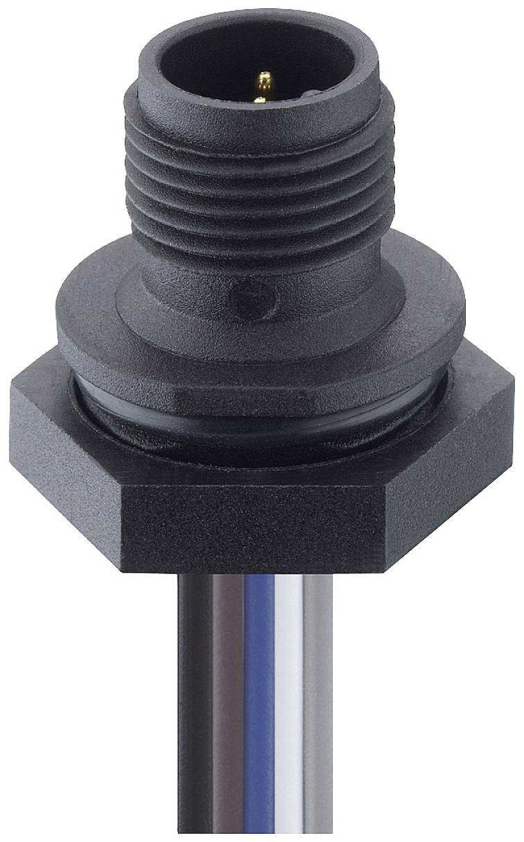 Lutronic 1230 04 T16CW100 0,5m Sensor-/Aktor-Einbausteckverbinder M12 Stecker, Einbau Polzahl Sensoren: 4