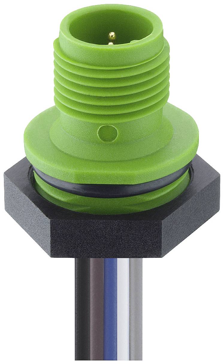 Lutronic 1230 05 T16CW105 0,5m Sensor-/Aktor-Einbausteckverbinder M12 Stecker, Einbau Polzahl Sensoren: 5