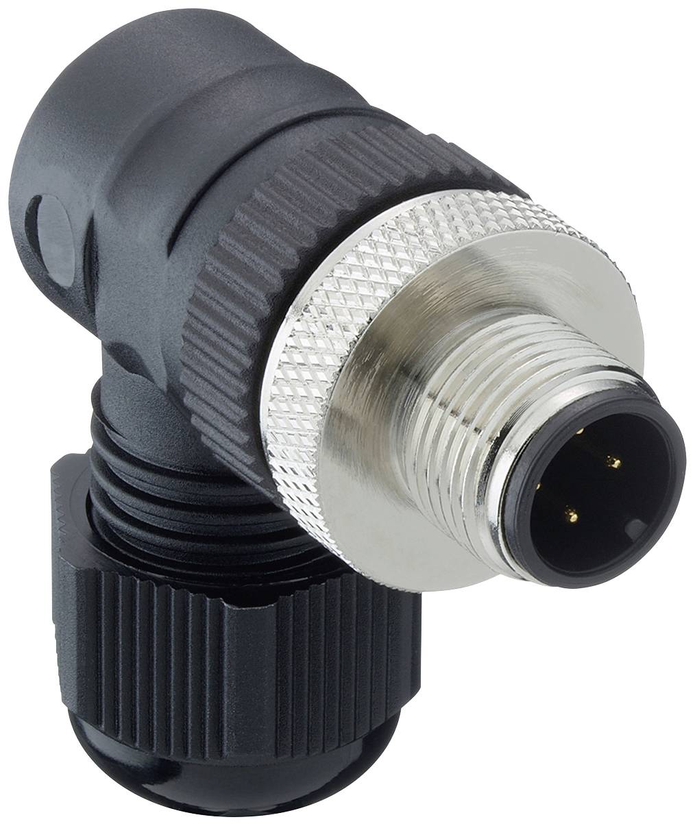 Lutronic 1255 05 T9CR Sensor-/Aktor-Steckverbinder, unkonfektioniert M12 Stecker, gewinkelt Polzahl Sensoren: 5