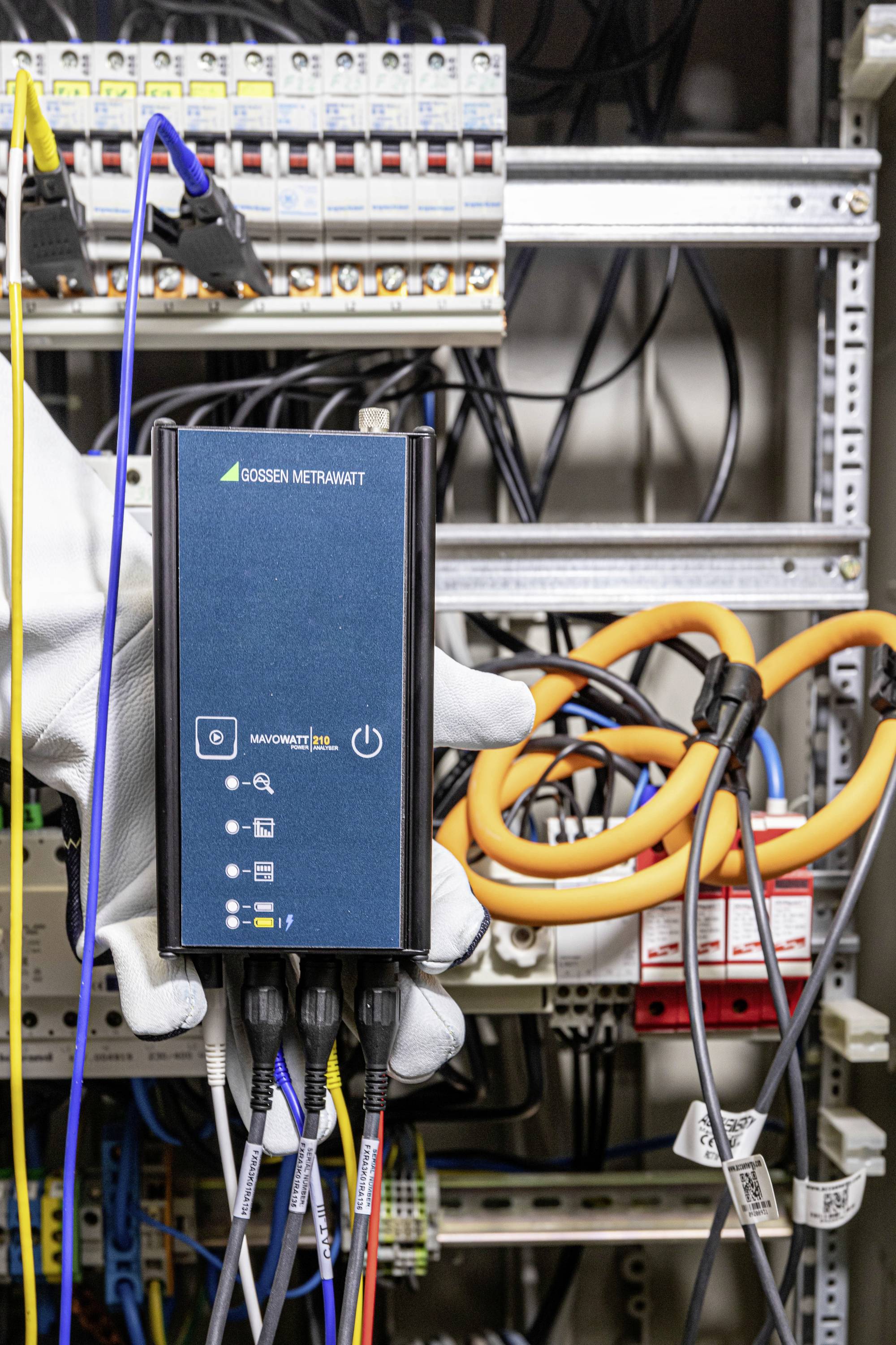 Gossen Metrawatt MAVOWATT 210 Netz-Analysegerät 3phasig, 1phasig inkl. Stromzangen, mit Loggerfunktion