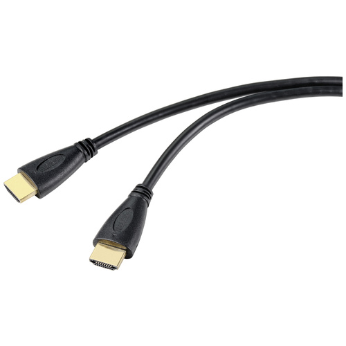 SpeaKa Professional HDMI Anschlusskabel HDMI-A Stecker, HDMI-A Stecker 0.50m Schwarz SP-10133276 Audio Return Channel HDMI-Kabel