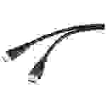 SpeaKa Professional HDMI Anschlusskabel HDMI-A Stecker, HDMI-A Stecker 1.00m Schwarz SP-10133280 Audio Return Channel HDMI-Kabel