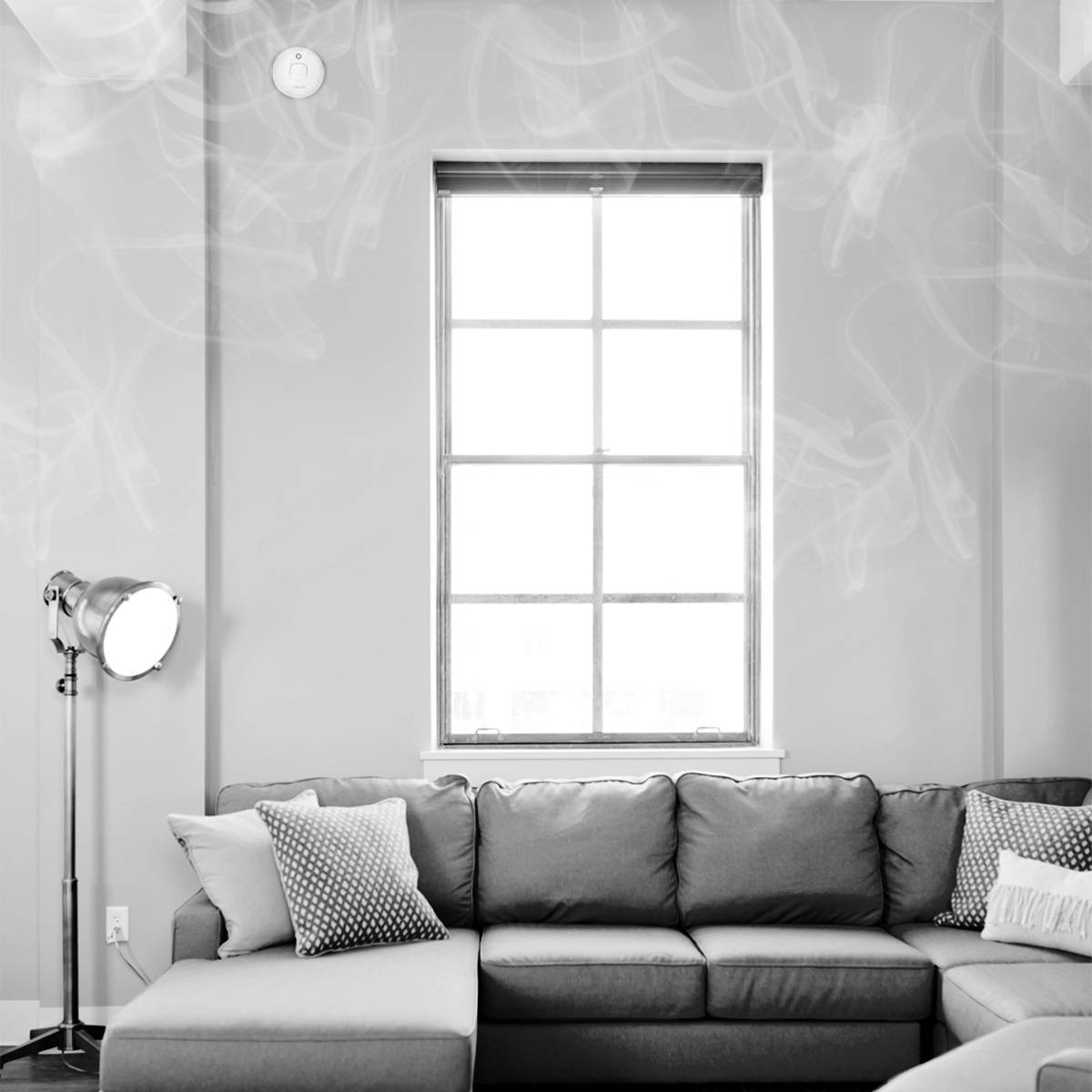 LogiLink SC0016 Rauchwarnmelder inkl. 10 Jahres-Batterie batteriebetrieben (Ø x H) 104mm x 50mm