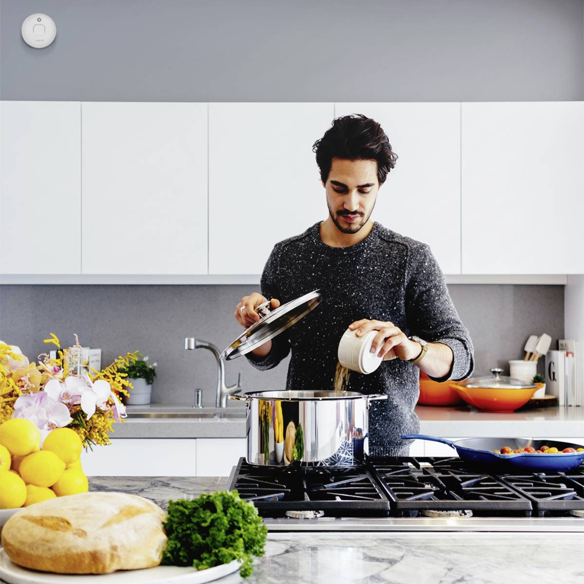 LogiLink SC0016 Rauchwarnmelder inkl. 10 Jahres-Batterie batteriebetrieben (Ø x H) 104mm x 50mm