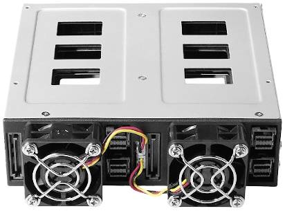 JouJye JJ-N-49NVMe 5.25 Zoll Festplatten-Einbaurahmen auf 2.5 Zoll U.2 NVMe PCIe 3.0 x4, U.2 NVMe P