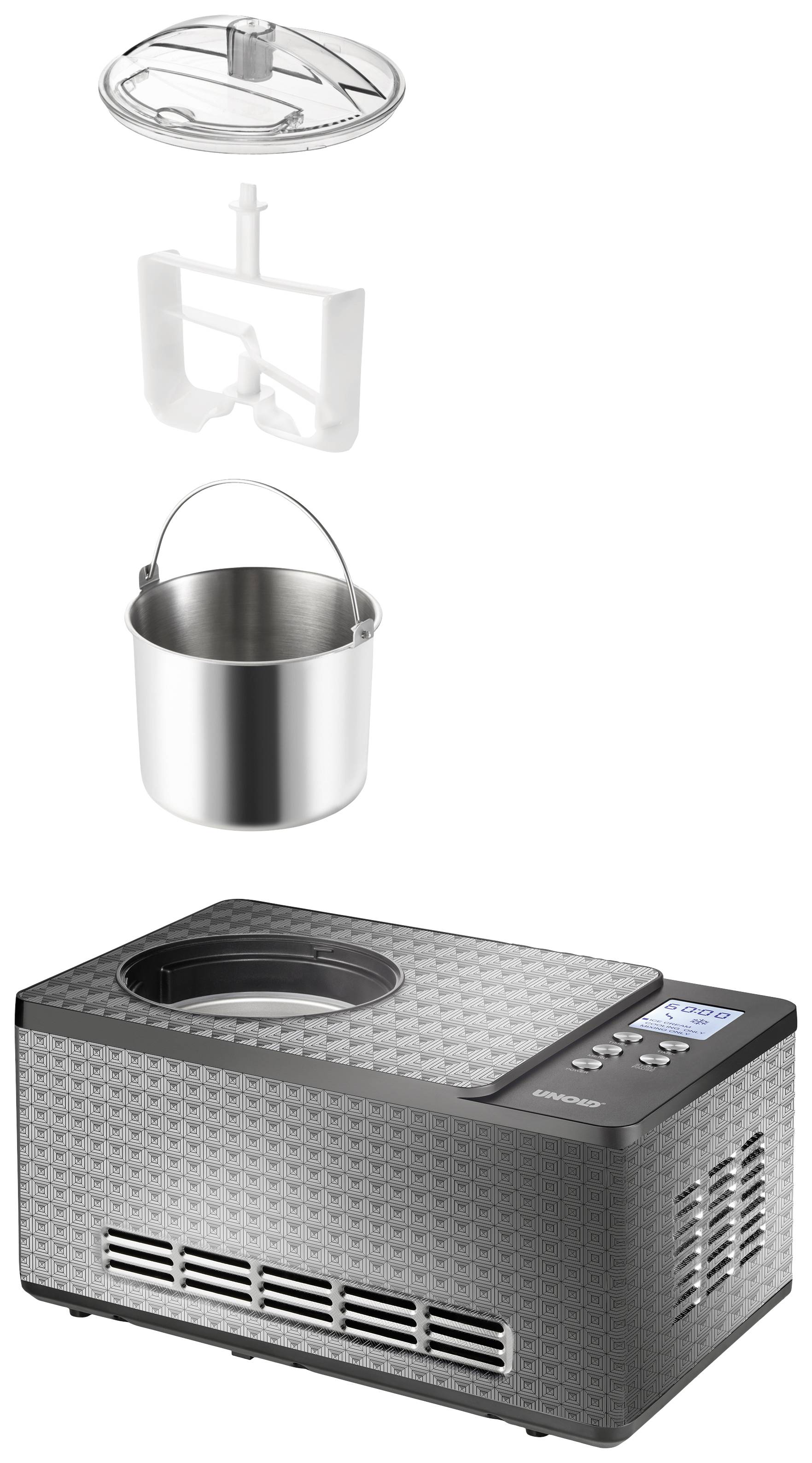 Unold 48897 Eismaschine Timerfunktion 1.5 l
