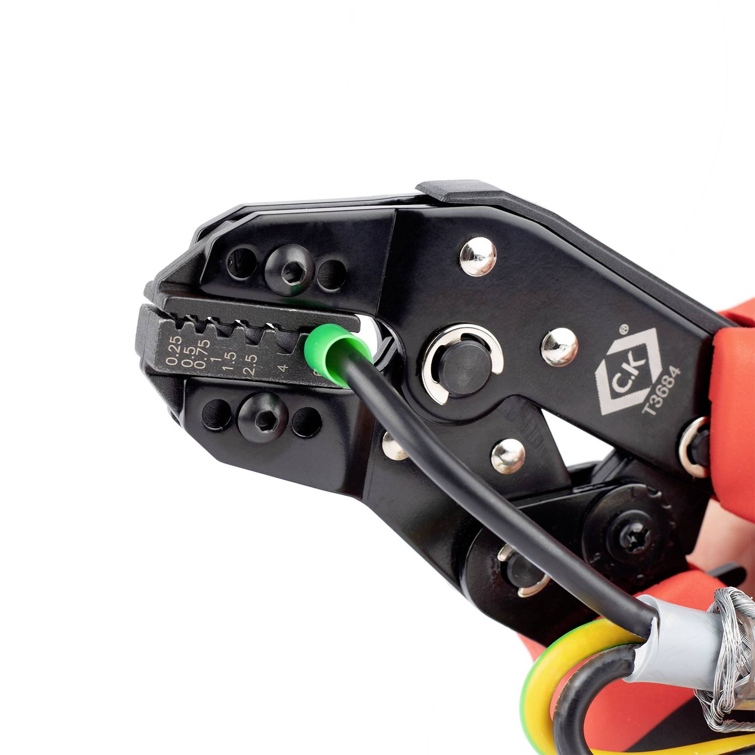 C.K T3684 Crimpzange Aderendhülsen 0.25 bis 6 mm²