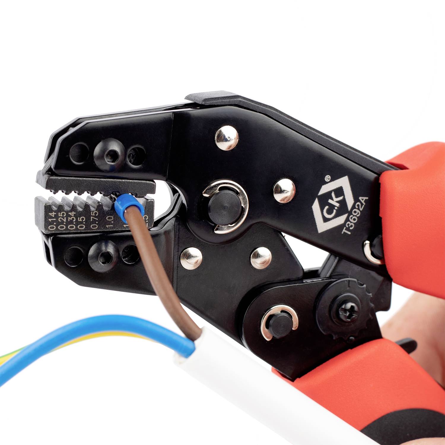 C.K T3692A Crimpzange Aderendhülsen 0.14 bis 2.5mm²