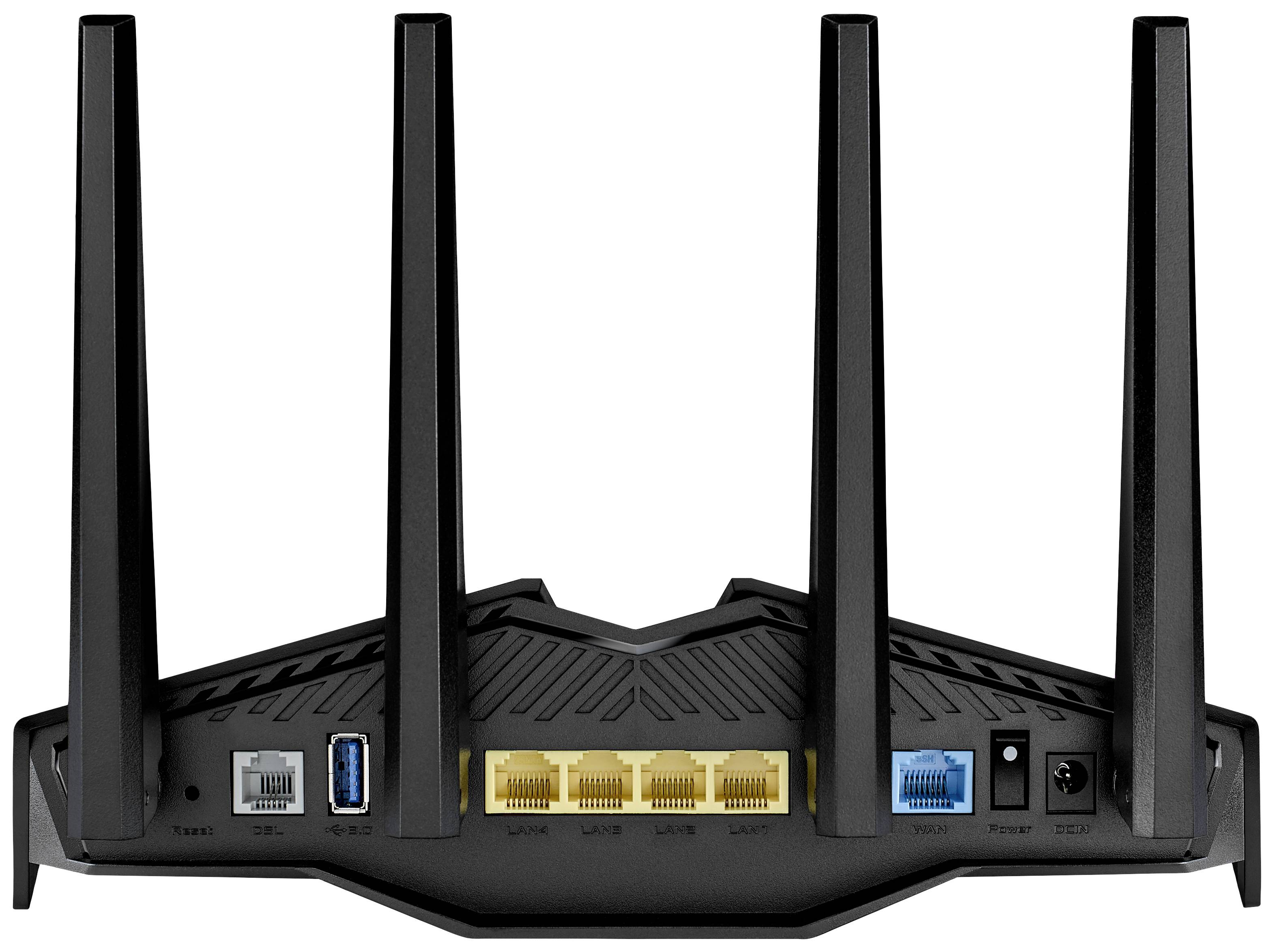 Asus DSL-AX82U VDSL AiMesh Router Integriertes Modem: ADSL2+, VDSL2 2.4 GHz, 5 GHz