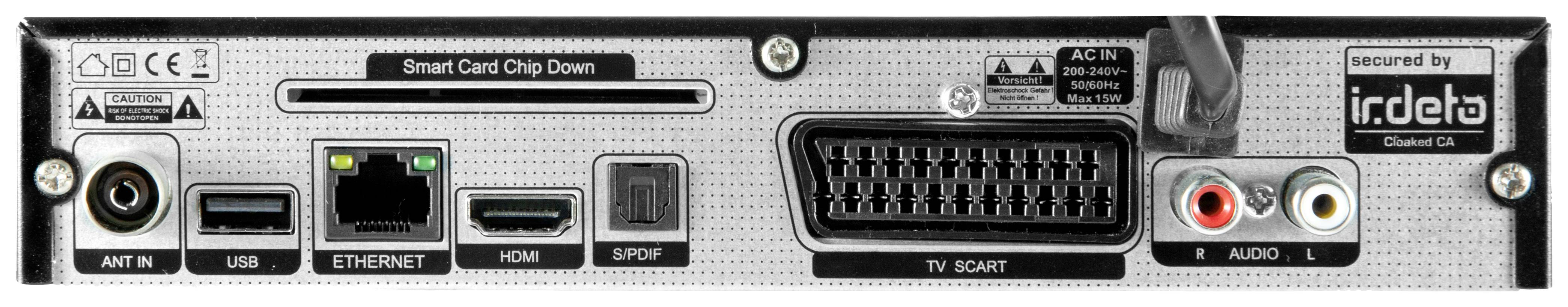 Telestar DIGINOVA T 10 IR HD-Kabel-Receiver freenet TV Entschlüsselung 3 Monate gratis, Ethernet-Anschluss, Kartenleser Anzahl Tuner: 1