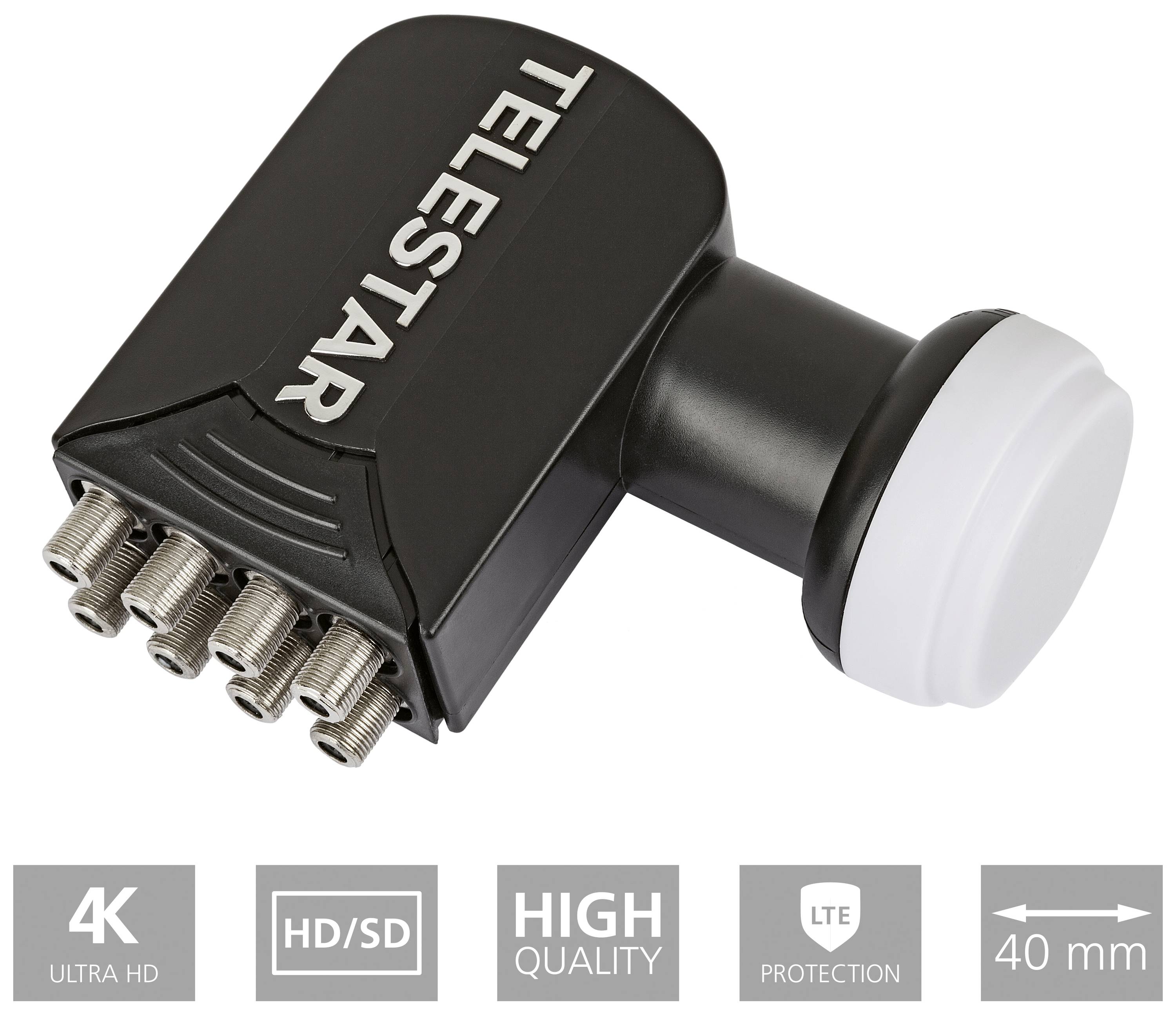 Telestar SKYOCTO HC Octo-LNB Teilnehmer-Anzahl: 8 Feedaufnahme: 40mm Wetterschutz Schwarz