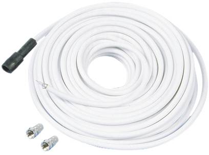 Telestar Antennen, SAT Anschlusskabel [1x F-Stecker - 1x F-Stecker] 10m Weiß