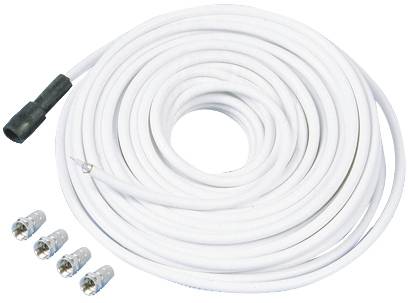 Telestar Antennen, SAT Anschlusskabel [1x F-Stecker - 1x F-Stecker] 20 m Weiß