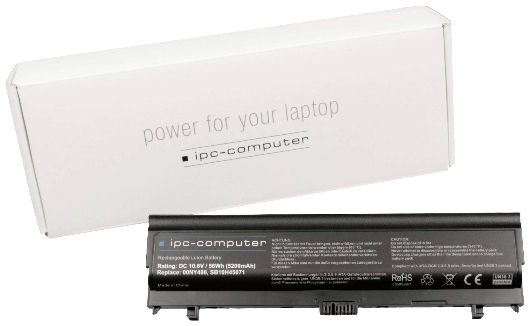 Clevo Notebook-Akku 00NY486 REPLACE 10.8V 5200 mAh Lenovo