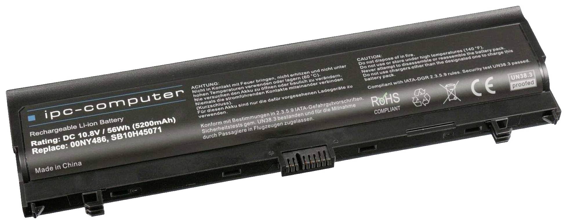 Clevo Notebook-Akku 00NY486 REPLACE 10.8V 5200 mAh Lenovo