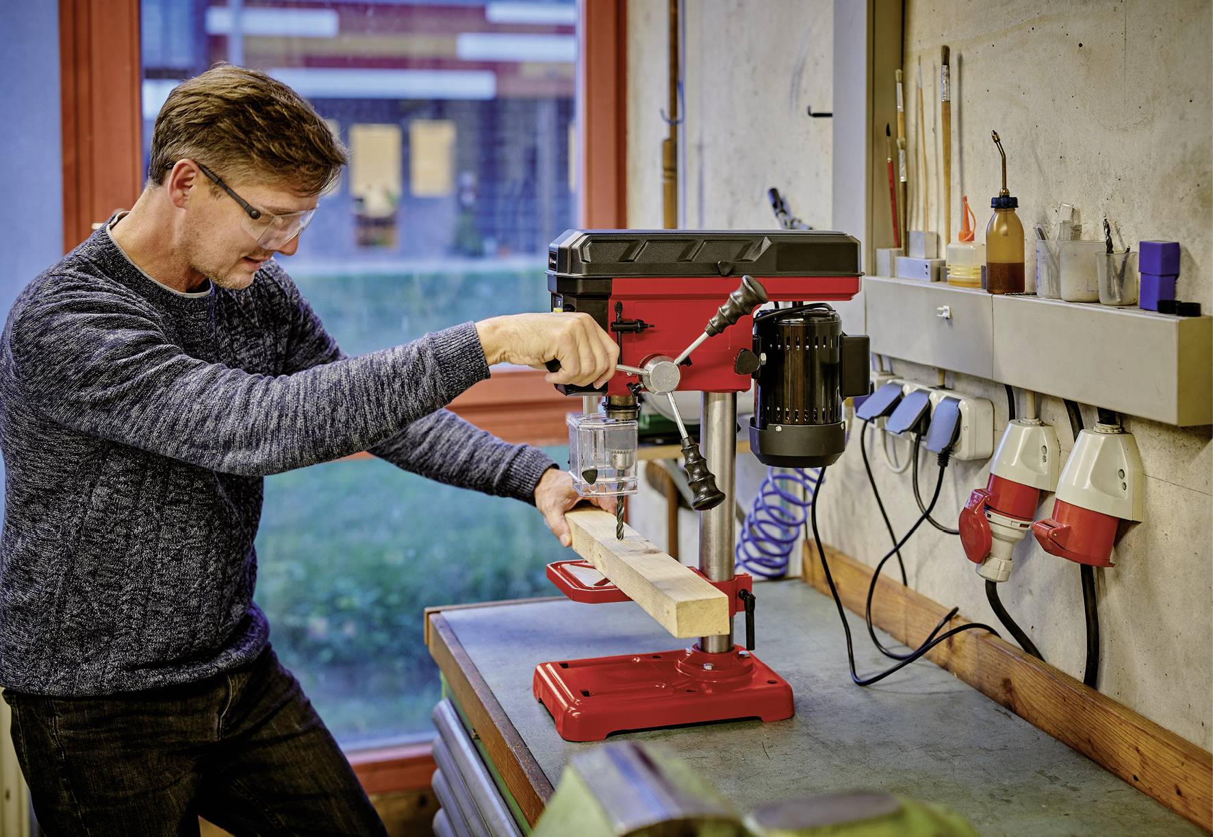 Einhell TC-BD 450 Säulenbohrmaschine 450W Gesamt-Höhe 592mm