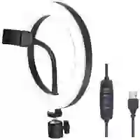 LogiLink Ring Light Ø 20 cm Lichtstativ EEK E (A - G) inkl. Smartphonehalter, Kugelkopf LogiLink Ring Light Ø 20 cm Lichtstativ EEK E (A - G) inkl. Smartphonehalter, Kugelkopf