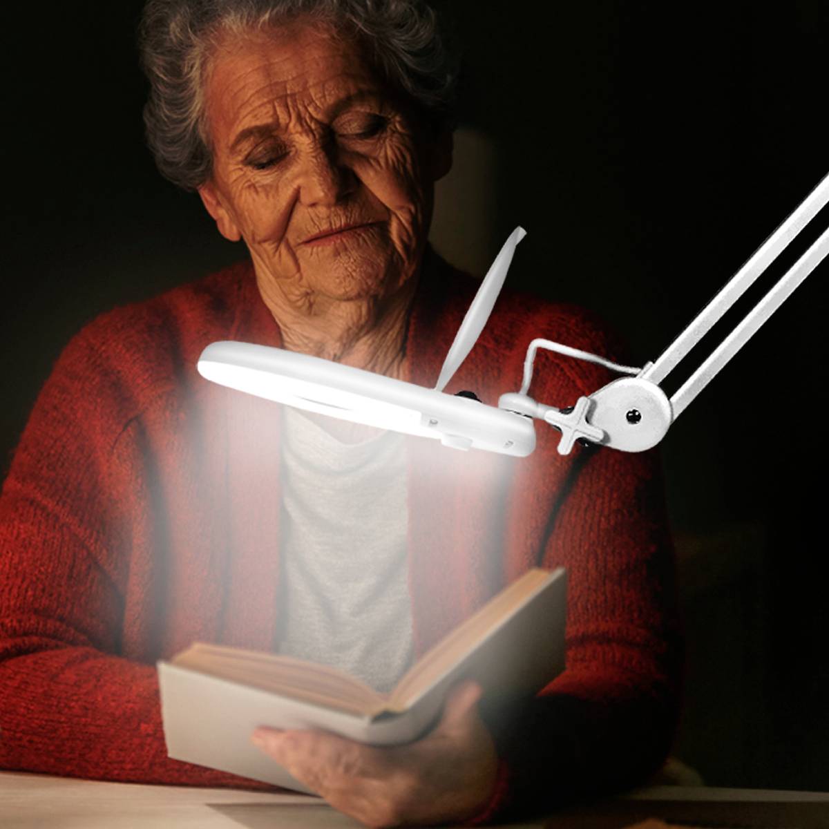 LogiLink WZ0058 Lupenleuchte mit Klemmhalterung, 5 Dioptrien Vergrößerungsfaktor=2.75 x 127 mm 2021 Energieeffizienzklasse F (A - G)