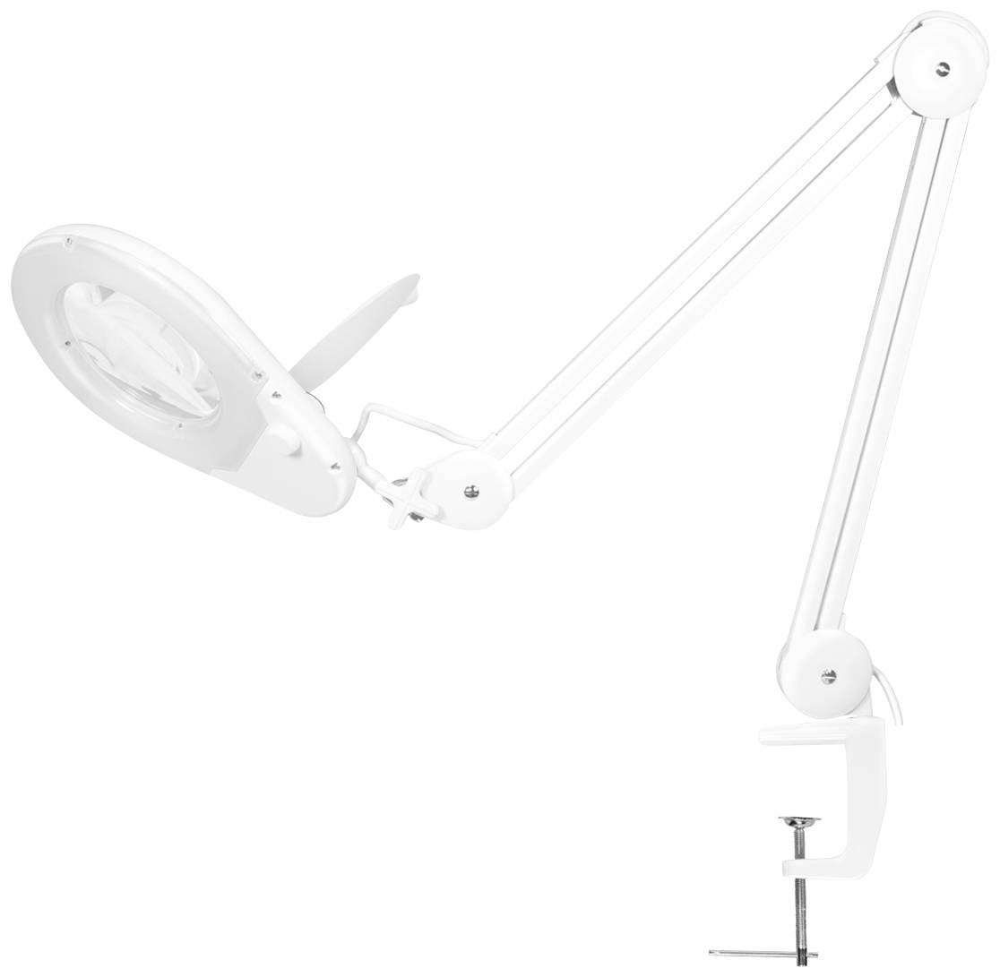 LogiLink WZ0058 Lupenleuchte mit Klemmhalterung, 5 Dioptrien Vergrößerungsfaktor=2.75 x 127 mm 2021 Energieeffizienzklasse F (A - G)