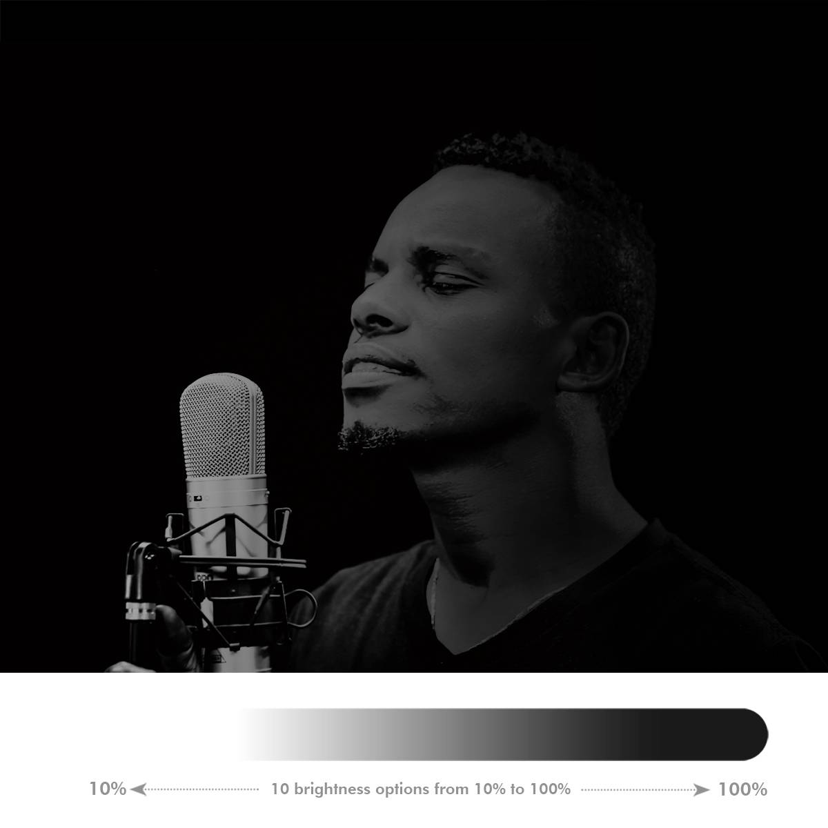 LogiLink Ring Light Heart Lichtstativ EEK E (A - G) Integriertes Stativ, Kugelkopf