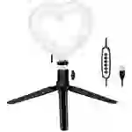 LogiLink Ring Light Heart Lichtstativ EEK E (A - G) Integriertes Stativ, Kugelkopf LogiLink Ring Light Heart Lichtstativ EEK E (A - G) Integriertes Stativ, Kugelkopf