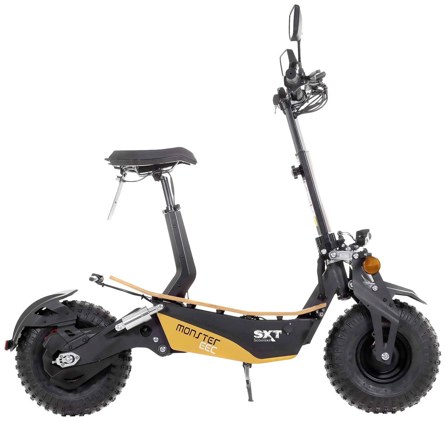 SXT Scooters Monster EEC E-Scooter Schwarz Blei 48V 12Ah Straßenzulassung: Deutschland, Italien