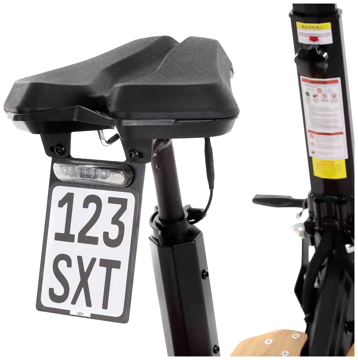 SXT Scooters Monster EEC E-Scooter Schwarz Blei 48V 12Ah Straßenzulassung: Deutschland, Italien