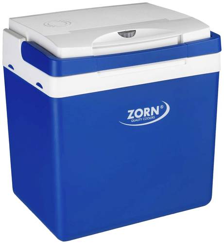ZORN Z26 12/ 230V Kühlbox EEK: E (A - G) Thermoelektrisch 12 V, 230V Blau-Weiß 25l Kühlt bis zu 1