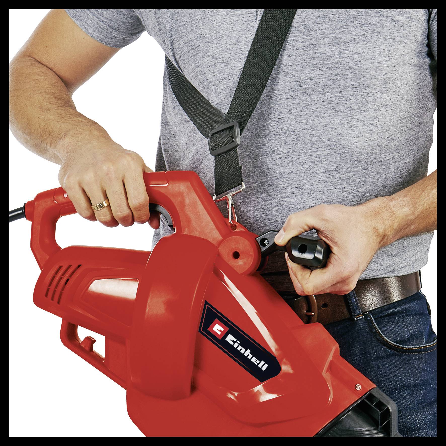 Einhell 3433370 GC-EL 3024 E Elektro Laubsauger Tragegurt