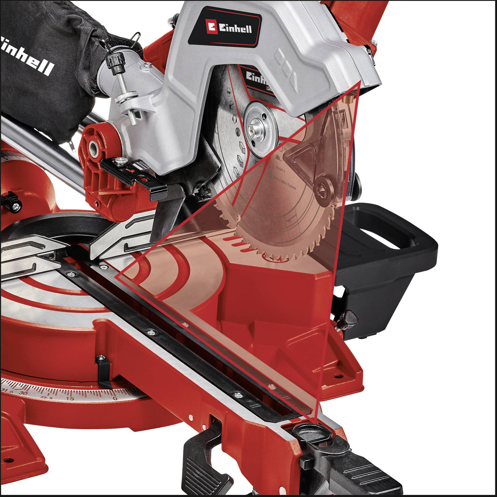 Einhell TE-SM 216 Dual Zug-Kapp- und Gehrungssäge 216mm 1800W