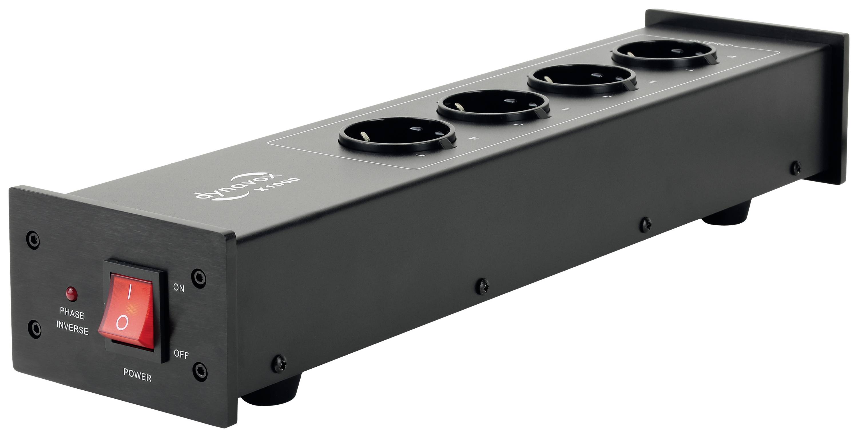 Dynavox 207752 Kaltgeräte-Steckdosenleiste Schwarz Kaltgerätestecker 1St.