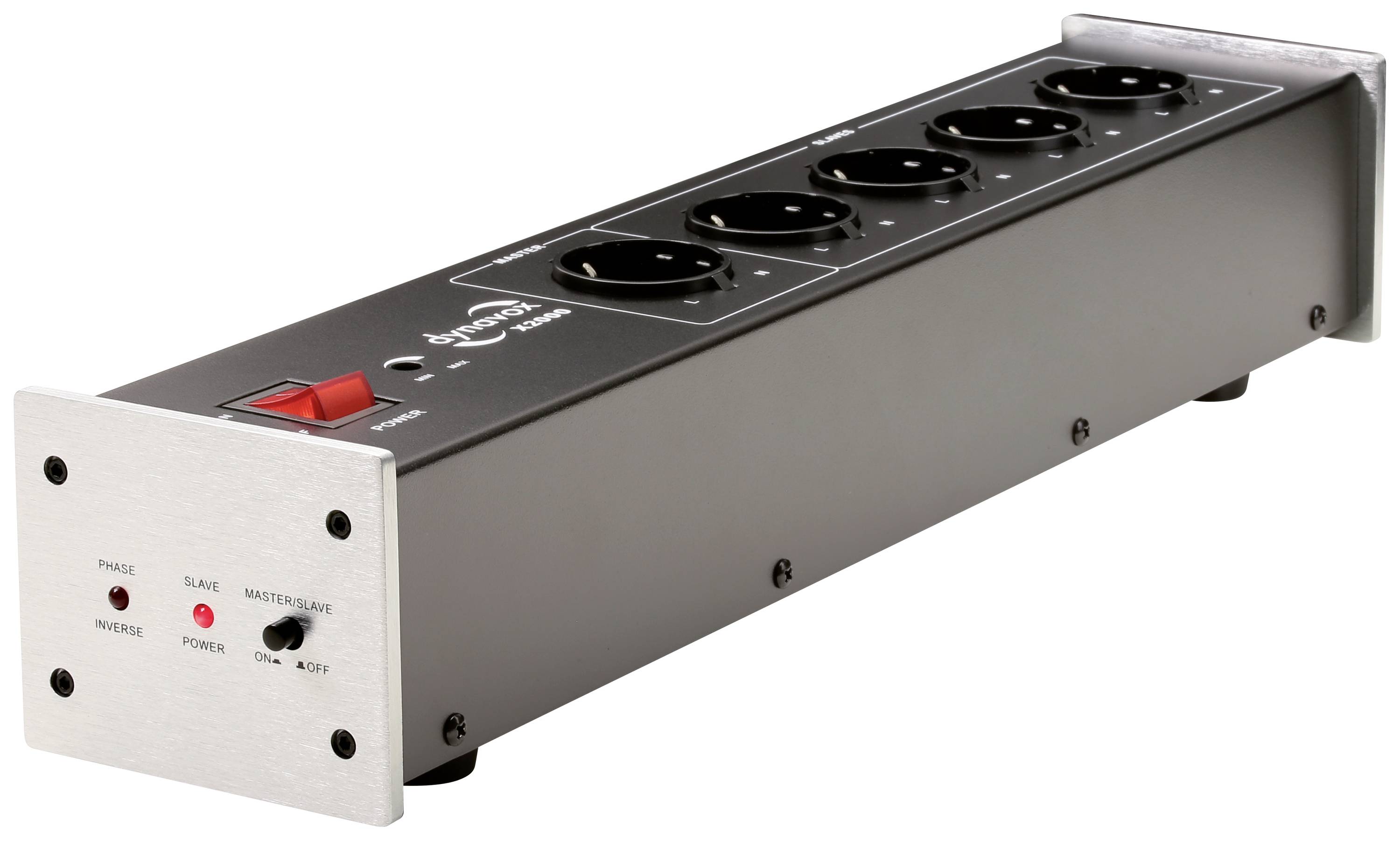 Dynavox 207682 Kaltgeräte-Steckdosenleiste Silber Kaltgerätestecker 1St.