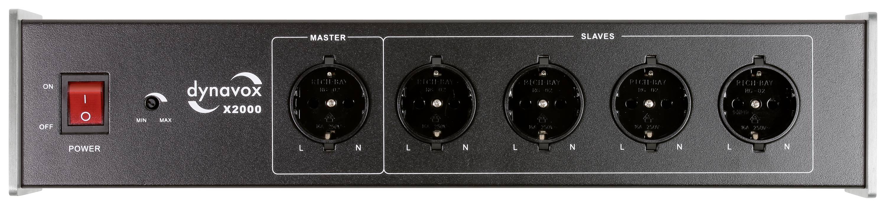 Dynavox 207682 Kaltgeräte-Steckdosenleiste Silber Kaltgerätestecker 1St.