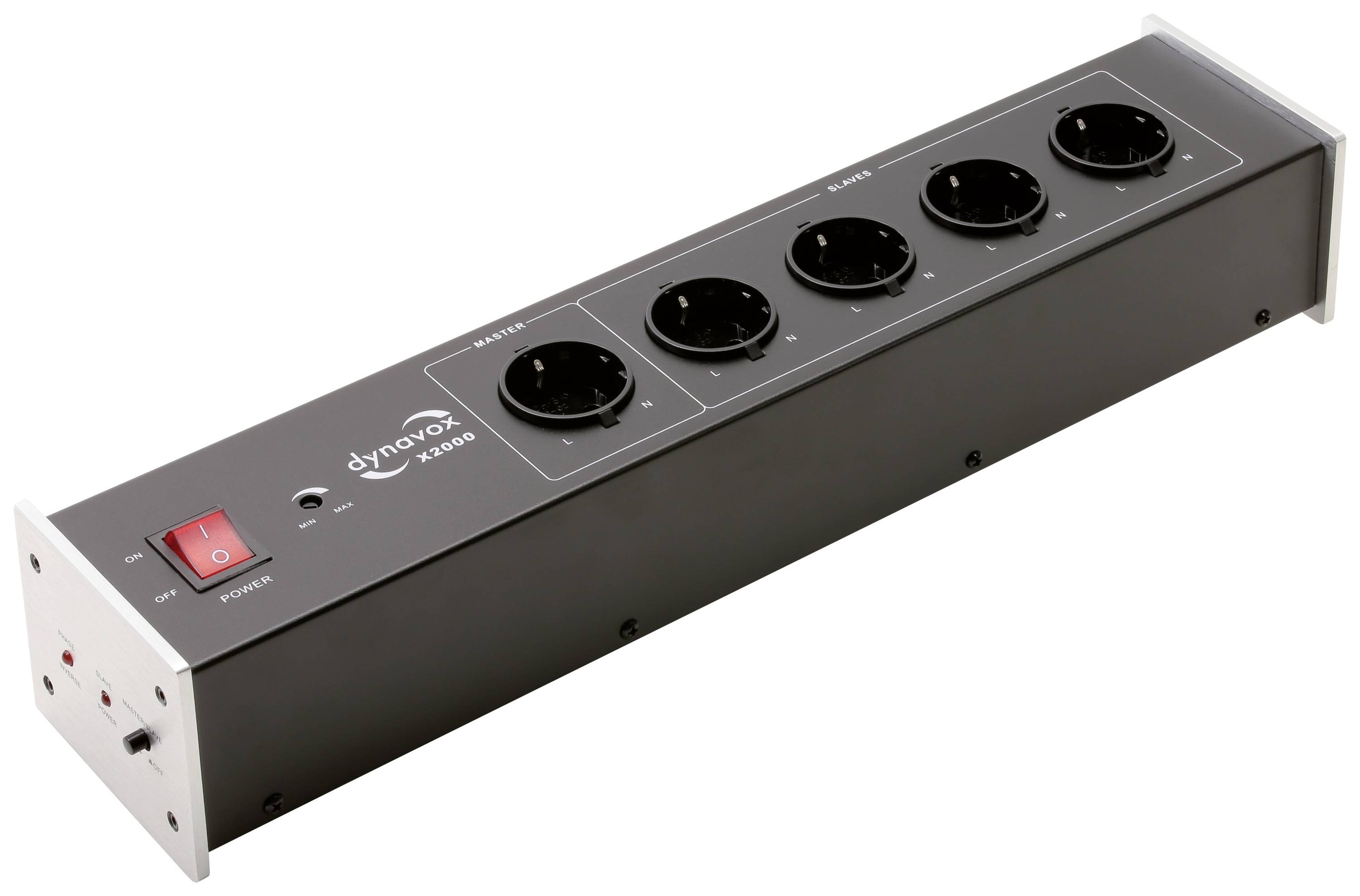 Dynavox 207682 Kaltgeräte-Steckdosenleiste Silber Kaltgerätestecker 1St.