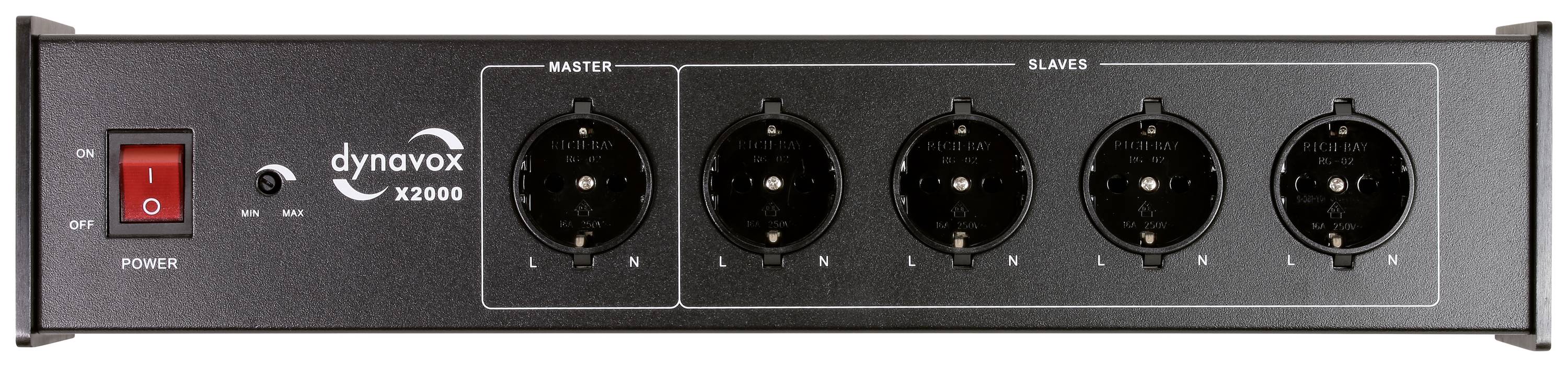 Dynavox 207683 Kaltgeräte-Steckdosenleiste Schwarz Kaltgerätestecker 1St.