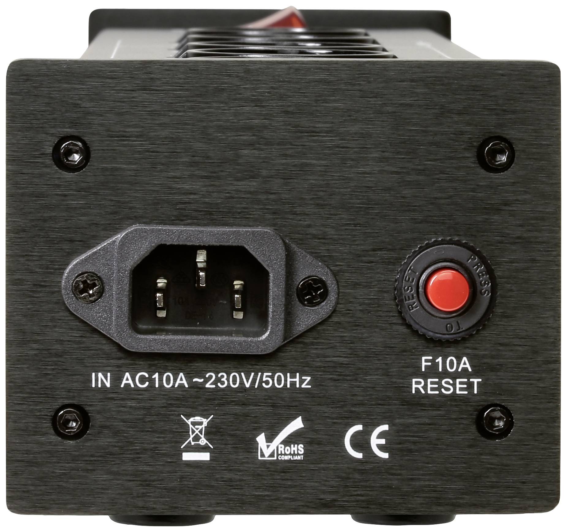 Dynavox 207683 Kaltgeräte-Steckdosenleiste Schwarz Kaltgerätestecker 1St.