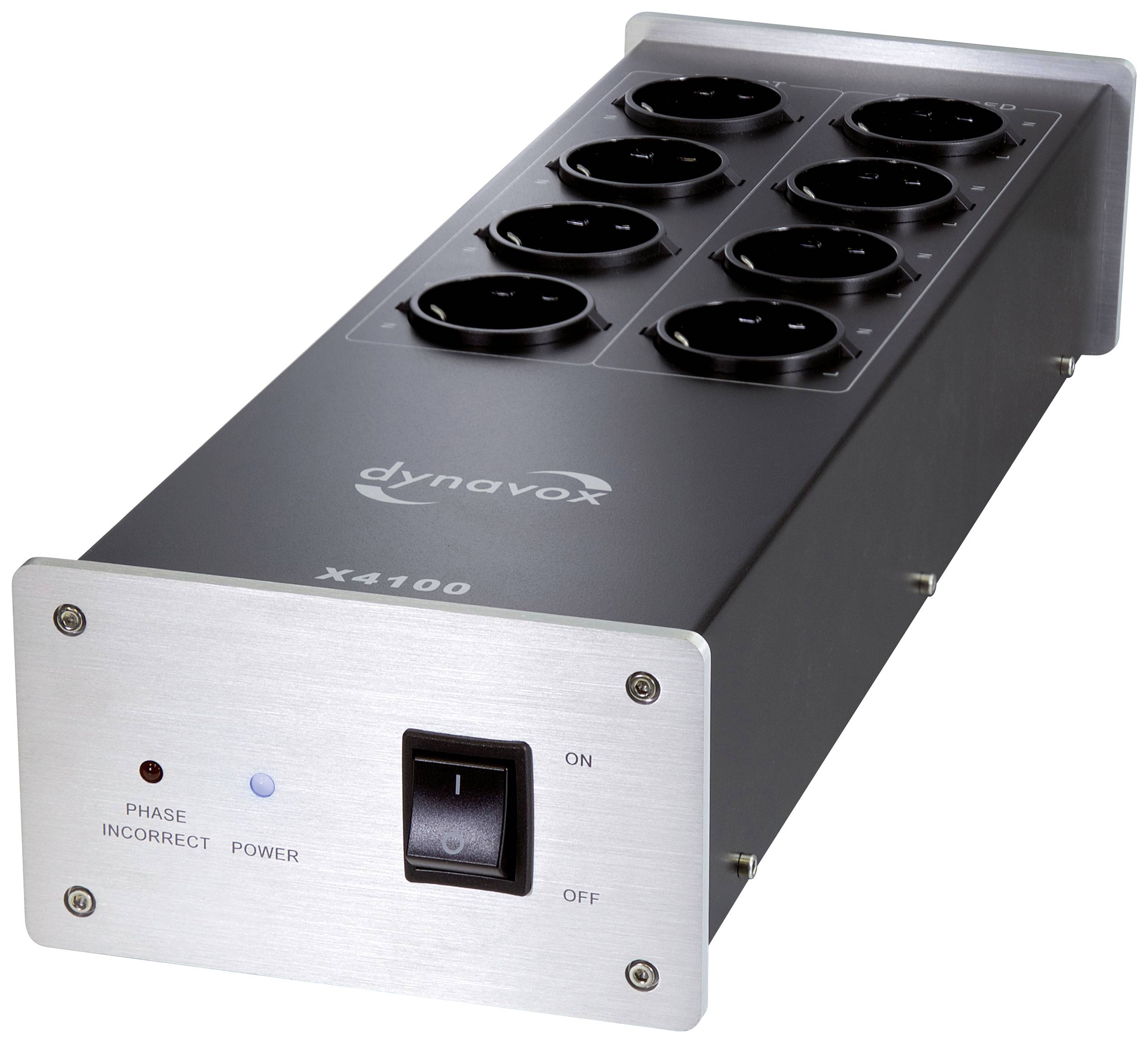 Dynavox 207411 Kaltgeräte-Steckdosenleiste Silber Kaltgerätestecker 1 St.