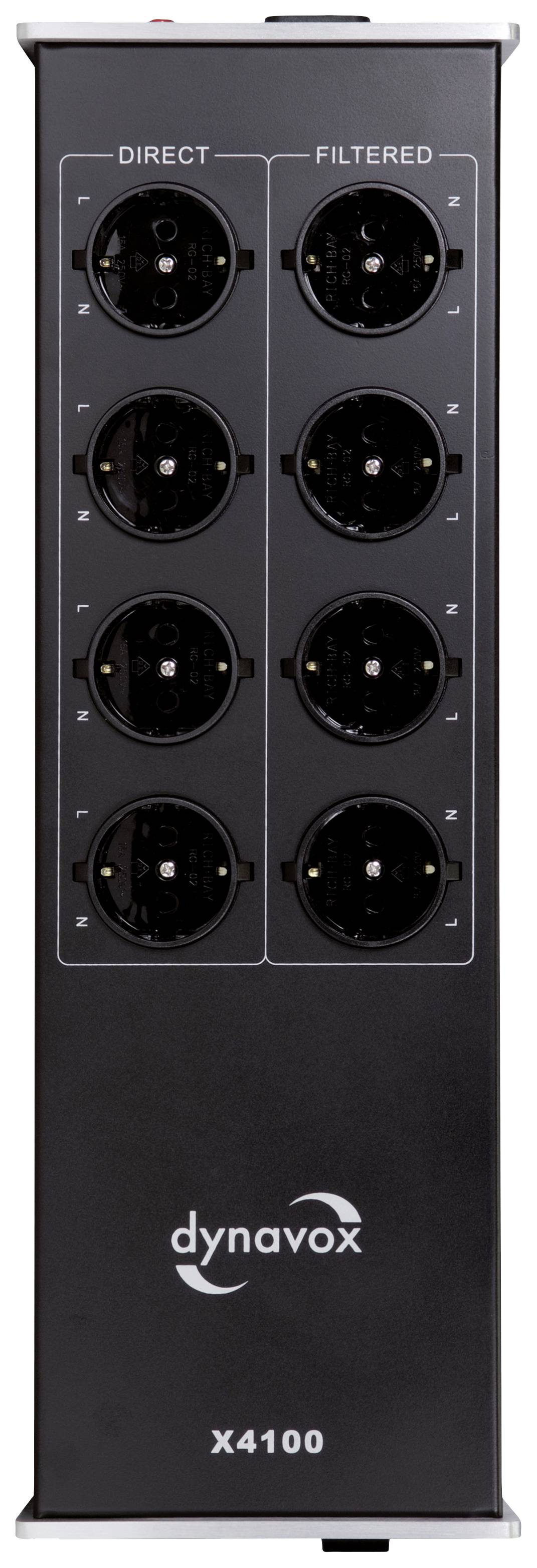 Dynavox 207411 Kaltgeräte-Steckdosenleiste Silber Kaltgerätestecker 1St.