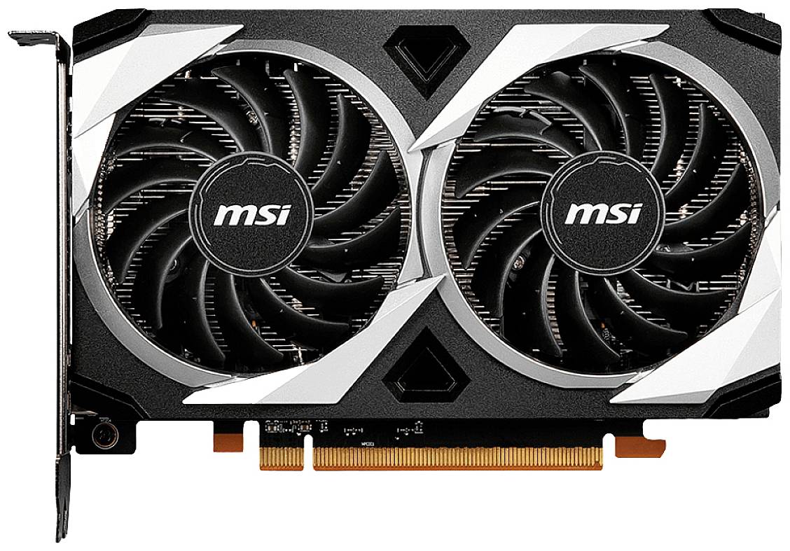 MSI Gaming Grafikkarte AMD Radeon RX 6500 XT Mech 2X Overclocked 4 GB GDDR6-RAM PCIe HDMI®, Display